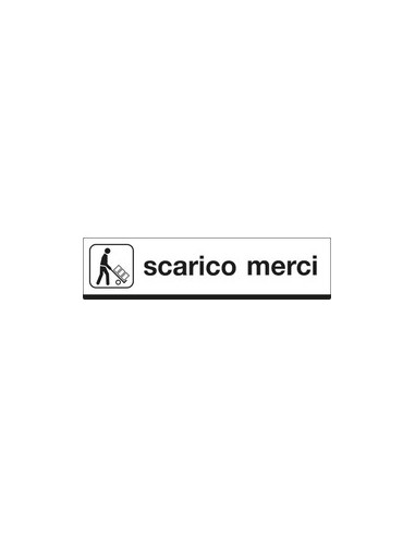 CARTELLO SCARICO MERCI