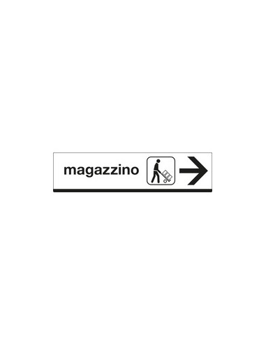 CARTELLO MAGAZZINO FRECCIA DX