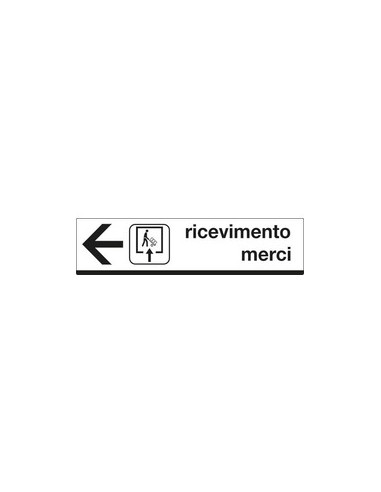 CARTELLO RICEVIMENTO MERCI FRECCIA SX