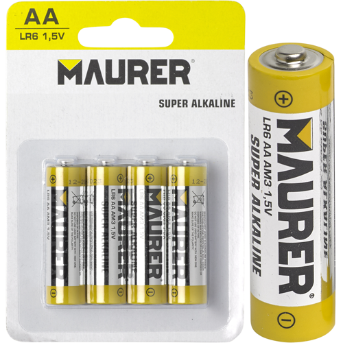 PILA ALKALINA MAURER STILO ULTRAPOWER 1,5 V AA 4pz. 052637