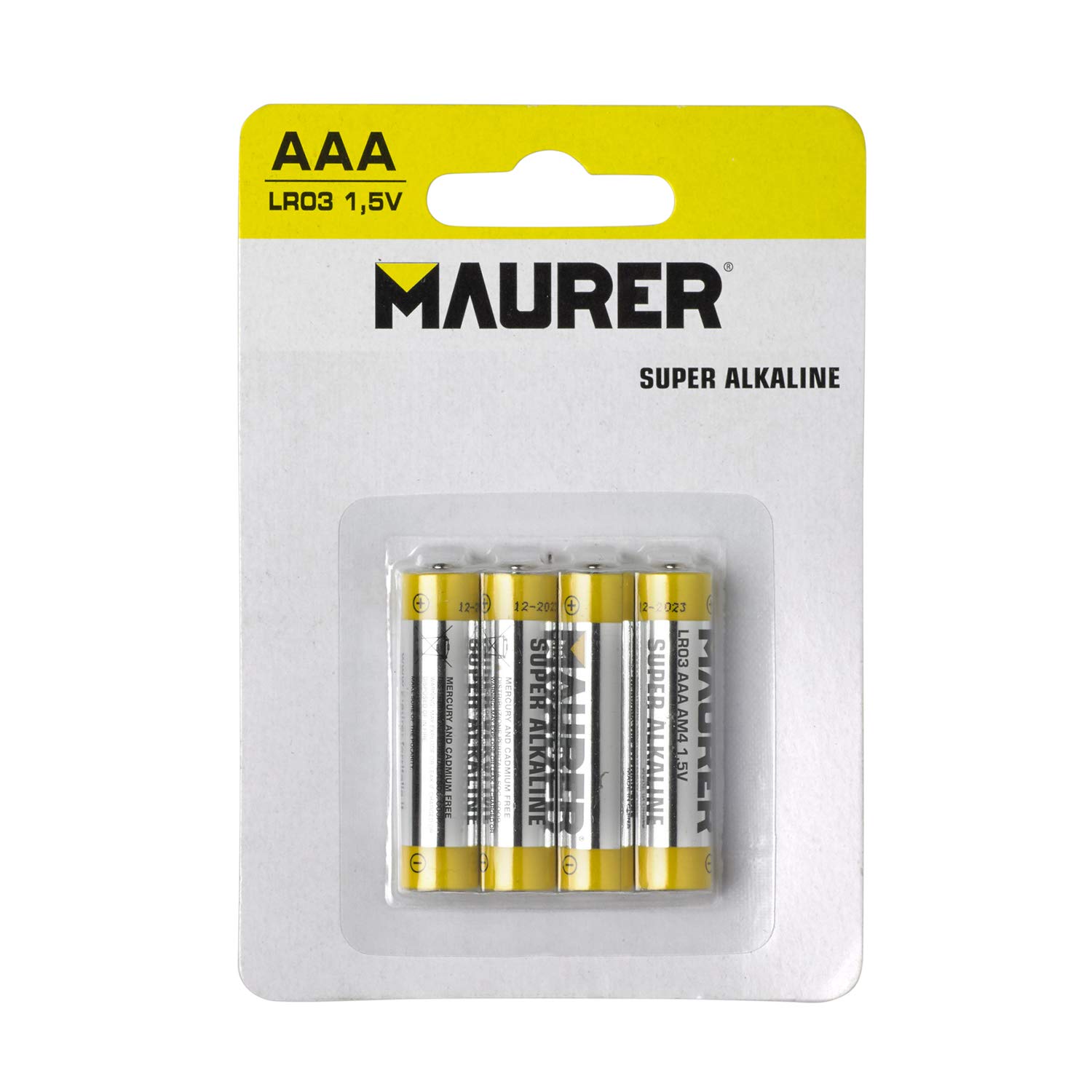 PILA ALKALINA MAURER MINISTILO ULTRAPOWER 1,5 V AAA 4 pz. 052636