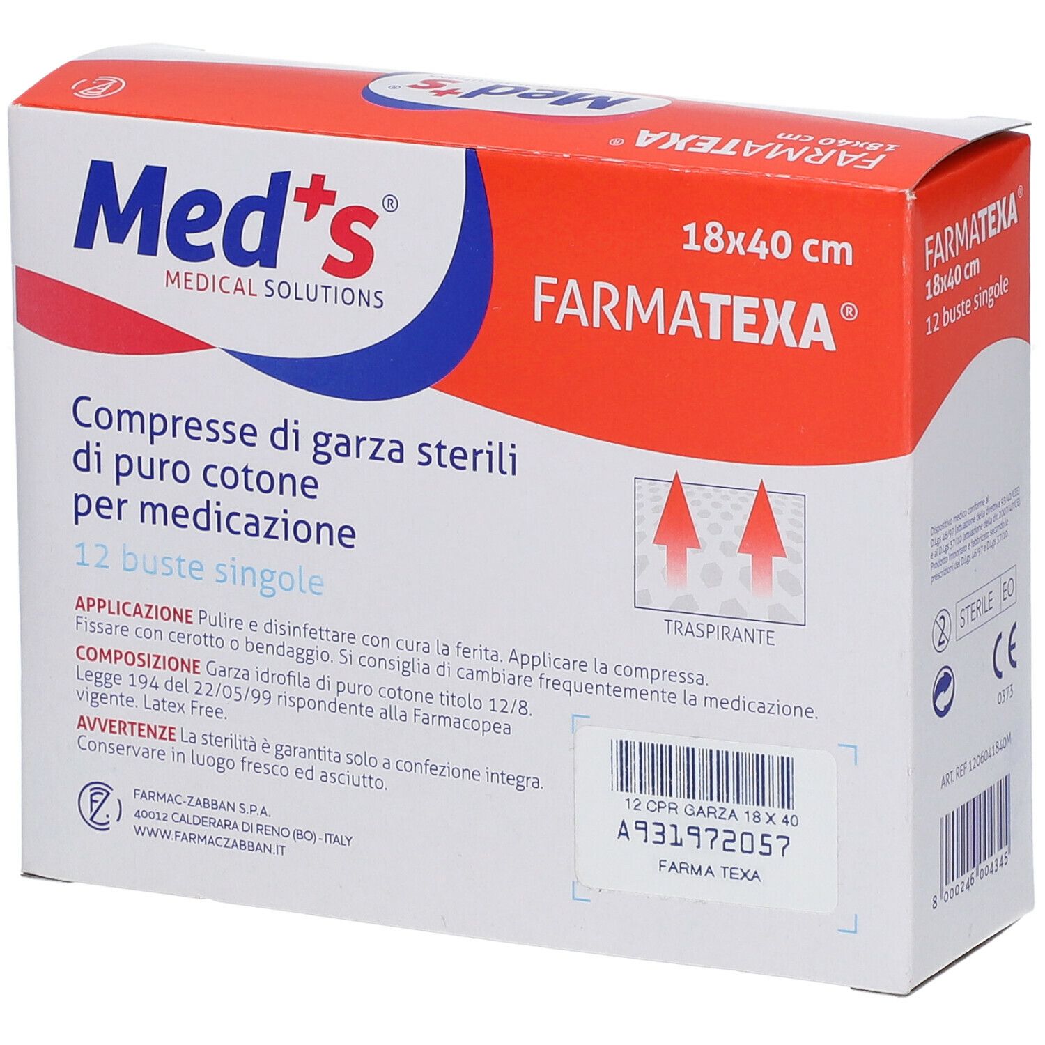 GARZA STERILE cm.18x40 pz.12 GAZ187