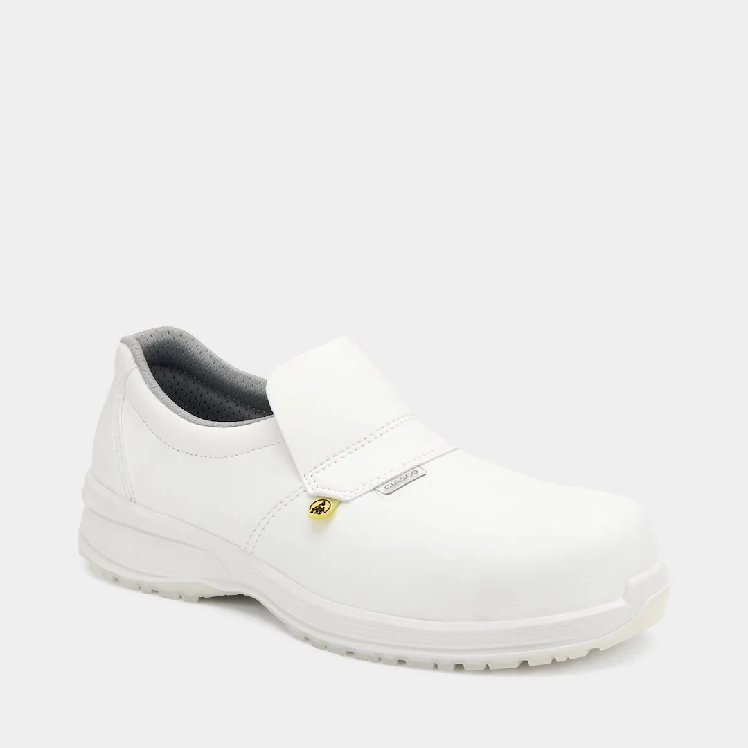 SCARPA GIASCO POLO LORICA MOCASSINO BIANCA S2