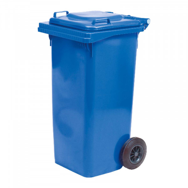 BIDONE CARRELLATO lt.120 CON RUOTE e COPERCHIO - immagine 3