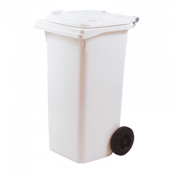 BIDONE CARRELLATO lt.120 CON RUOTE e COPERCHIO - immagine 6
