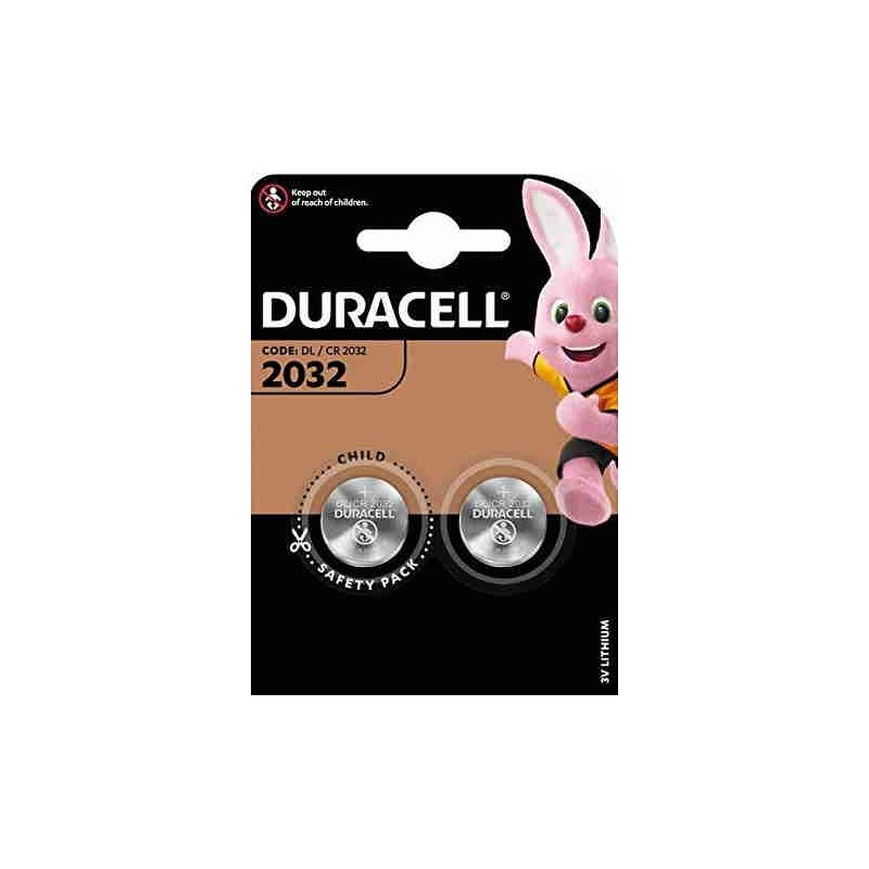 PILA PASTIGLIA DURACELL 2X3V DL2032 PZ.2 184307