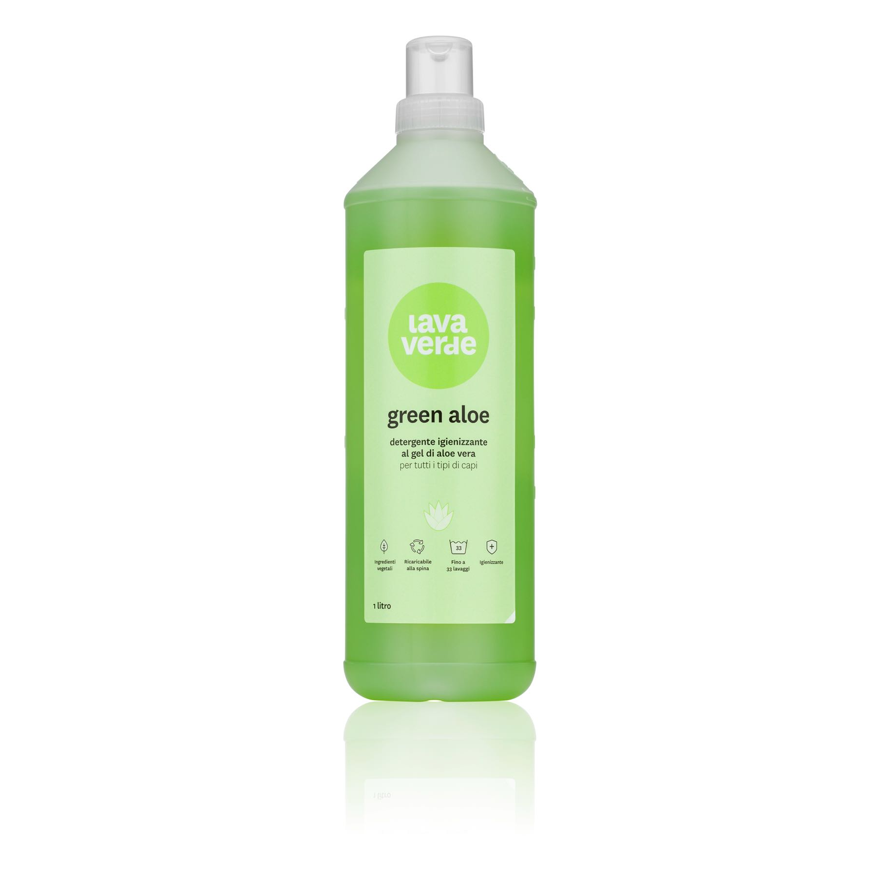 DETERGENTE LAVATRICE GREEN ALOE LAVAVERDE LT.1