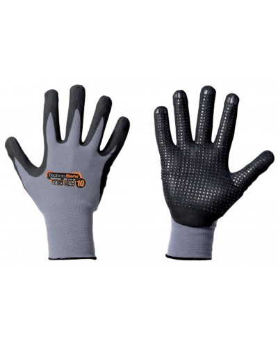 GUANTI NITRILE NYLON HYPERFOAM PUNTINATI G324 GHF1322GB
