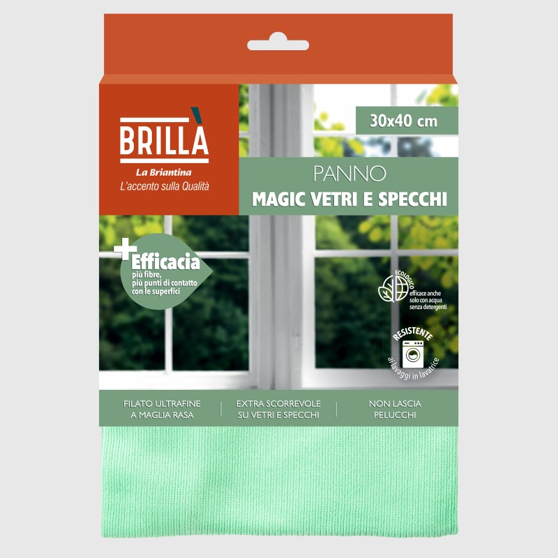 PANNO MAGIC VETRI E SPECCHI VERDE