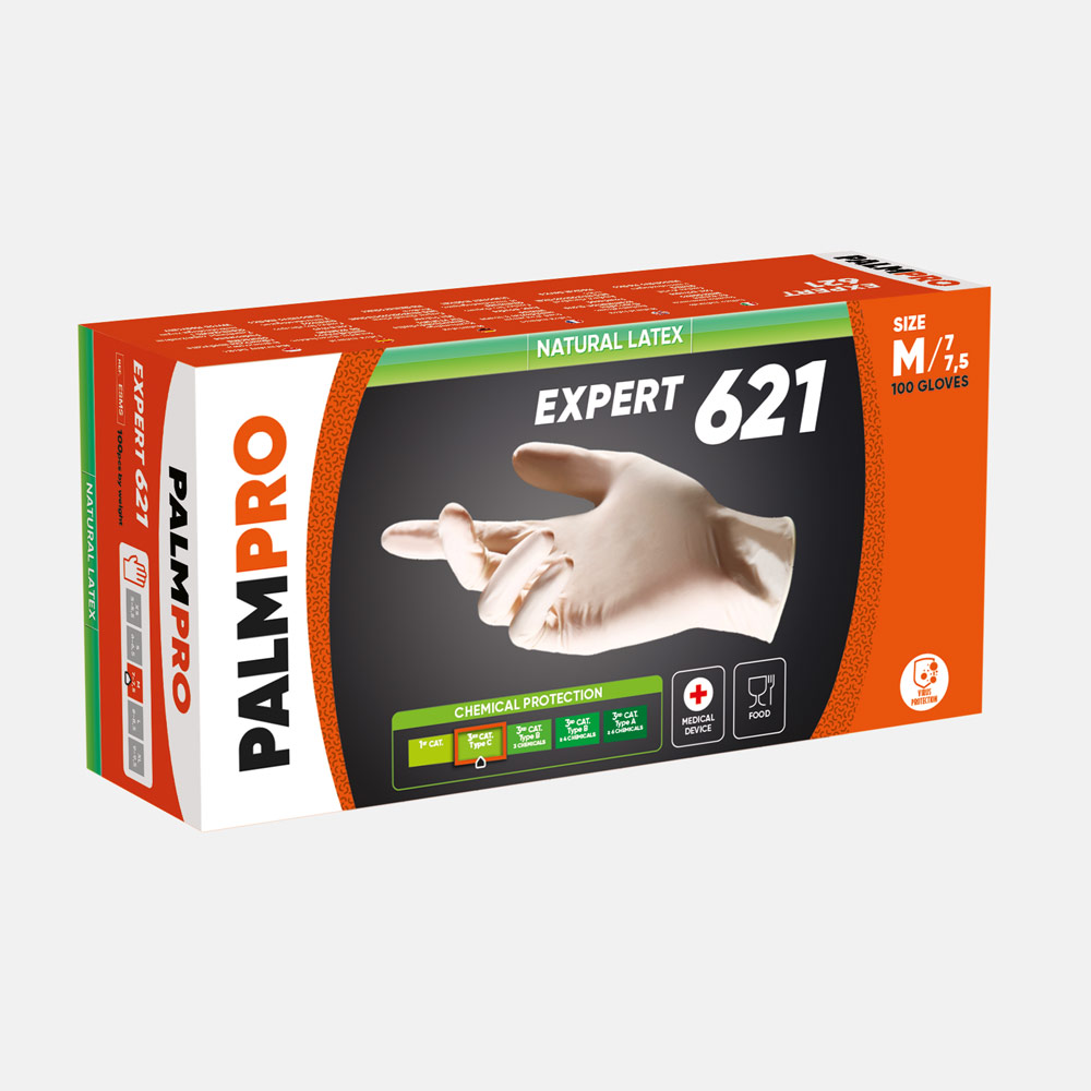 GUANTI MONO-LATTICE ICO MULTIPRO SENSITIVE CON POLVERE PZ.100 ESMS PALMPRO 621 - immagine 2