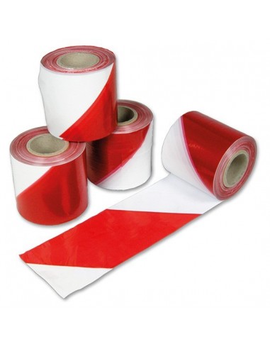 NASTRO SEGNALETICO BIANCO ROSSO MT 200