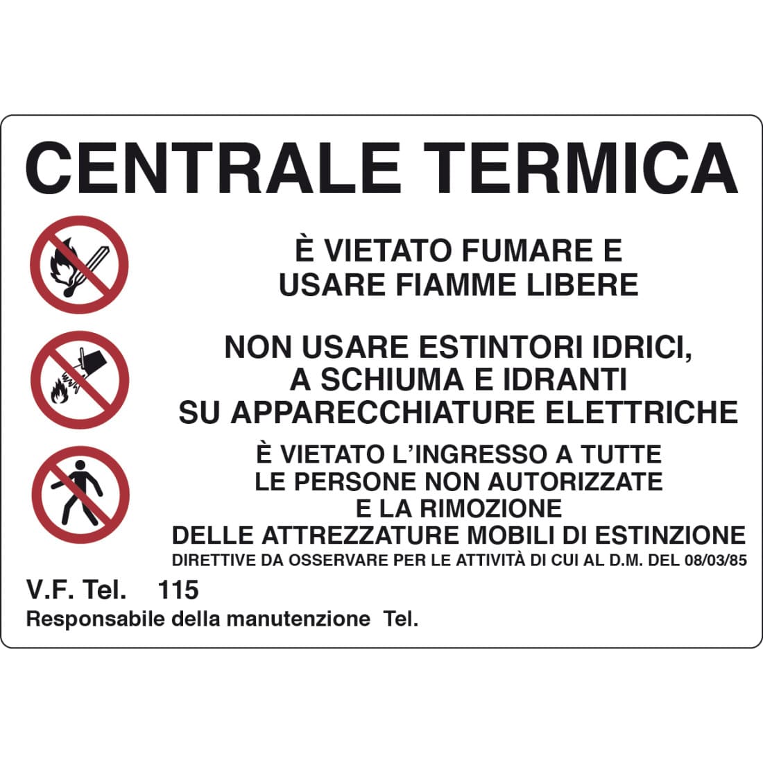 CARTELLO SEGNALETICO